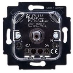 Busch-Jaeger DALI-Power-Potenziometer-Einsatz 2117/11 U, mit integriertem Netzteil