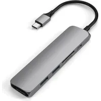 Satechi Type-C USB Passthrough HDMI Hub V2 Space Grau