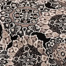 Viskose-Blusenstoff "Ornamente", braun-color