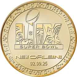 Stadionposter mit NFL-Bronze-Gedenkprägung Super Bowl