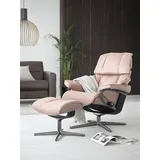 Stressless Stressless® Relaxsessel »Reno«, mit Cross Base, Größe S, M & L, Holzakzent Schwarz, pink