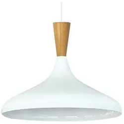 Bamyum Champion Holz Metall E27 Moderne Weiß Pendellampe