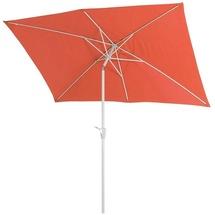 MCW Sonnenschirm Castellammare, Gartenschirm, 2x3m rechteckig neigbar, Polyester/Alu 4,5kg UV-Schutz 50+ ~ terracotta