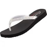 SKECHERS Damen Zehentrenner Weiß, - Weiß - 37