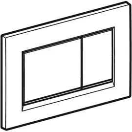 Geberit Sigma30 Betätigungsplatte für 2-Mengen-Spülung schwarz matt lackiert/schwarz 115.883.16.1