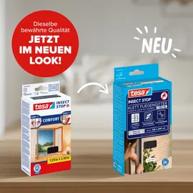Tesa Fliegengitter Fenster anthrazit