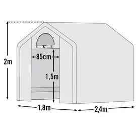 ShelterLogic Foliengewächshaus 4,32 m2