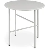 bomoe Finn Beistelltisch Ø 44x46cm Hellgrau Metall