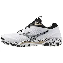 Mizuno Wave Stealth 6 Herren Weiß/Black/Gold 46