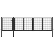 vidaXL Gartentor 400 x 100 cm Anthrazit