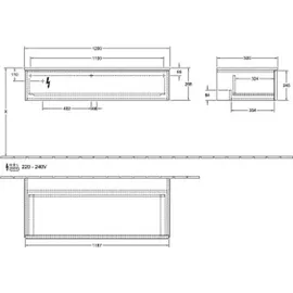 Villeroy & Boch Antao Sideboard K41 1200x268x500mm