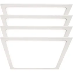 4er Set LED Aufbau Leuchte Decken Panel weiß Wohn Arbeits Zimmer Beleuchtung ALU Lampe Ultra Slim