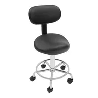 Sattelhocker - Ergonomischer Friseurstuhl - Höhenverstellbar - 360° drehbar mit Rückenlehne - Belastbar bis 150 kg - Für Salon und Homeoffice -...