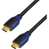Logilink CH0061 - HDMI A Stk. > HDMI A Stk., 4K@60 Hz, schw./blau, 1 m
