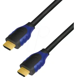 Logilink CH0061 - HDMI A Stk. > HDMI A Stk., 4K@60 Hz, schw./blau, 1 m