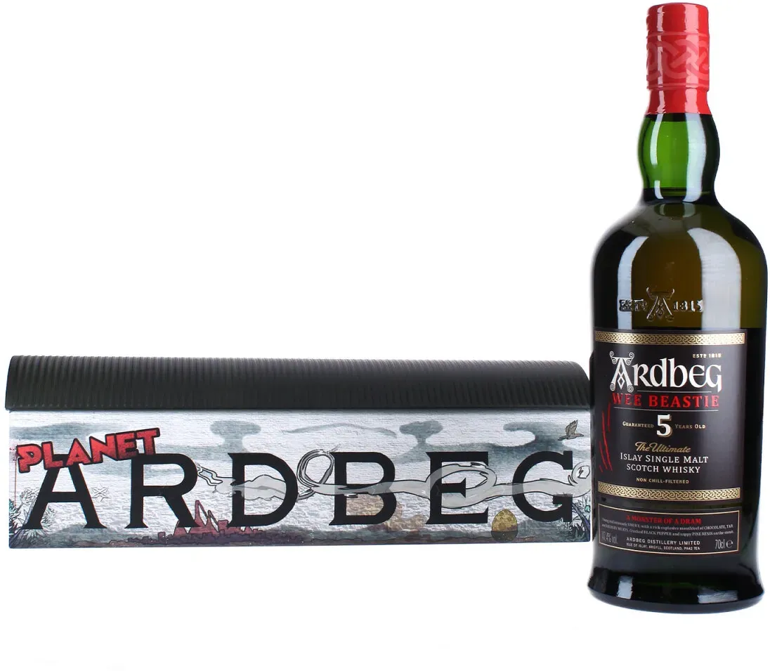 Ardbeg Wee Beastie - 5 Jahre - Planet Ardbeg Warehouse Geschenkbox...