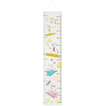 WALTHER+ DESIGN Messlatte Growing Explorer, weiss, Länge 131 cm