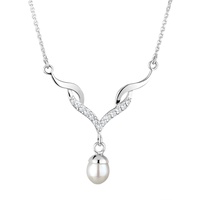 Elli Festlich Perle Zirkonia 925 Sterling Silber Ketten Damen