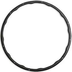 Fitnessreifen - Hula Hoop Reifen - Sportreifen - Schwarz - 1,5 kg EINHEITSGRÖSSE