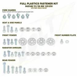 Schraubensatz Verkleidung komplett Bolt Suzuki RM125/250