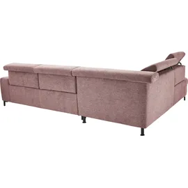 Set One by Musterring Ecksofa, famosa wine, SET ONE BY MUSTERRING, Sofas, B/H/T: 317cm x 86cm x 220cm, Flachgewebe, Armlehne rechts, Sitztiefenverstellung,Kopfteilverstellung,Ohne Bettfunktion,Ohne Schubkasten, 100% Polyester, Ecksofa, Kaltschaumpolsterung, Flachgewebe, whlw.