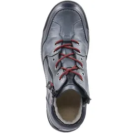 Krisbut Herren Schnürstiefeletten/ Winterboots Blau Glattleder Größe: 41 - Blau - 41