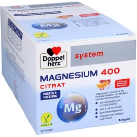 Queisser Doppelherz Magnesium 400 Citrat system Granulat 60 St