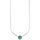 Bruno Banani Kette mit Anhänger Schmuck Geschenk Silber 925 Halsschmuck Schlangenkette Stein grün