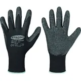 strongHand Handschuhe Finegrip Gr.10 schwarz EN 388 PSA II Nyl.m.Schrumpf-Latex STRONGHAND