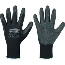 strongHand Handschuhe Finegrip Gr.10 schwarz EN 388 PSA II Nyl.m.Schrumpf-Latex STRONGHAND