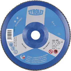TYROLIT Schleiflamellenteller Standard** gerade - ø 125mm ; Korn 60
