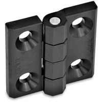Ganter norm Ganter Normelemente GN 237.1-50-50-A Scharnier Kunststoff, schwarz,