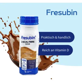 Fresenius Fresubin 2 KCAL FIBRE Drink Cappuccino 24x200ml Trinkflasche