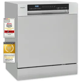 Exquisit GSP508-030D Tischgeschirrspüler (freistehend, 550 mm breit, Silber)