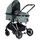 Chipolino Kinderwagen Aura 2 in 1 umbaubar Wickeltasche Sitz umkehrbar bis 22 kg tuerkis - Türkis