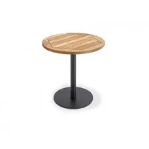 Niehoff Klapptisch Bistro anthrazit rund - 70 cm rund Teak recycled