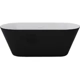 Jet-Line Badewanne Design LAUSANNE II schwarz Freistehend