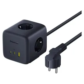 Baseus EnerFill FA11 67W Steckdosenleiste, USB-A + USB-C + 3 x EU Kosmisches Schwarz