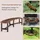 Costway Gartenbank 58 x 45 x 0 cm Braun