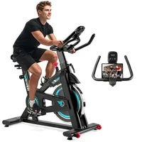 advamsoler Heimtrainer Fahrrad blau