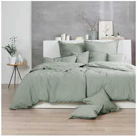 Primera Stone Washed olive 135 x 200 cm + 80 x 80 cm