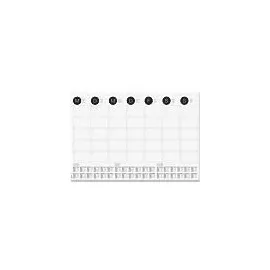 Sigel Schreibtischunterlage MONATSPLANER 2026/2027/2028 schwarz/weiß Papier 59,5 x 41,0 cm 12 Blatt