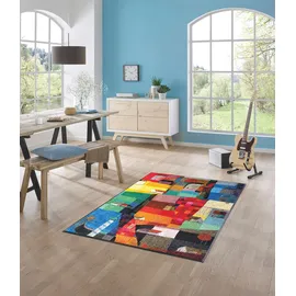 Wash+Dry Fußmatte Gr. 5, bunt (rot, bunt), B:60cm H:7mm L:180cm, Polyamid, WASH+DRY BY KLEEN-TEX, Teppiche, Fußmatte