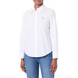 Tommy Hilfiger Hemdbluse »STRETCH REGULAR LS SHIRT« mit gesticktem Tommy Hilfiger Logo Tommy Hilfiger Th Optic White 32