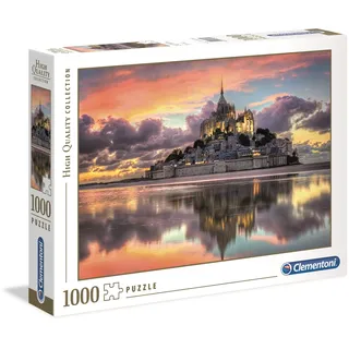 CLEMENTONI 39367 Der wunderschöne Mont Saint-Michel Puzzle 1000 Teile,