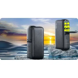 TELESIN Ladegerät+Powerbank für GoPro Hero 12/11/10/9 GP-PB-001 - Grau