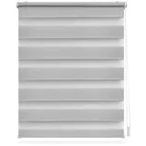 Lichtblick Duo Rollo / Doppelrollo Klemmfix 80 x 150 cm grau