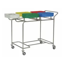 Novocal Edelstahl-Wäschesammler "Kompakt plus" Fünffachsammler Rahmen: Edelstahl Sämtliche Rohrver | Packung (1 Stück)