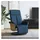 vidaXL Relaxsessel mit Fußteil Polyester 87 x 104,5 x 87 cm Blau drehbar