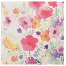 Papstar Servietten, 3-lagig 1/4-Falz 33 cm x 33 cm Flower Field